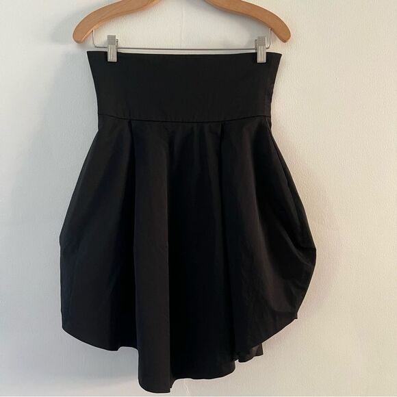 Roni High Waist Black Skirt Unique Shape Pockets Size XS Grunge Goth Modern - Picture 1 of 8
